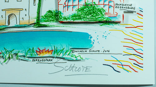 Schlote, Wilhelm - Regensburg - 3D - signed in print
