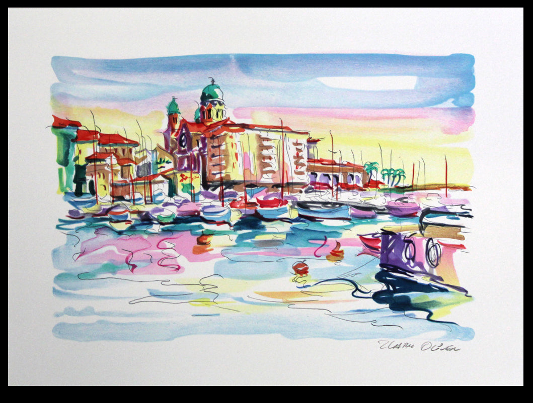Oliver, Zladku - Sur le Havre - handsigniert - Farblithografie