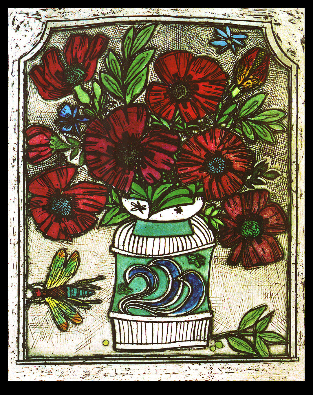 Cohen, Alfred - Poppies - Farboffsetlithografie