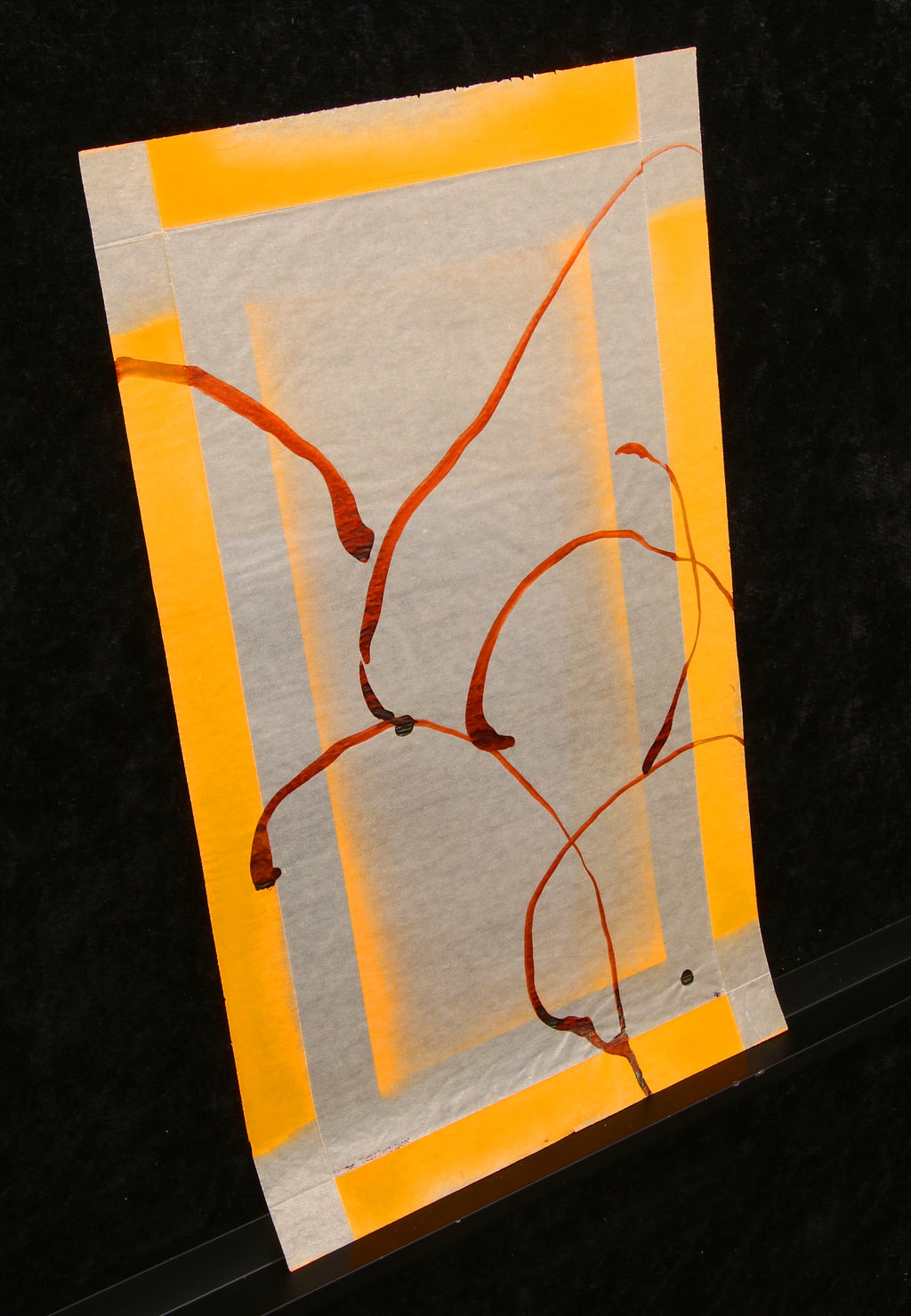 Telljohann, Peter - zonder titel - gemengde techniek, 1990 - handgesigneerd