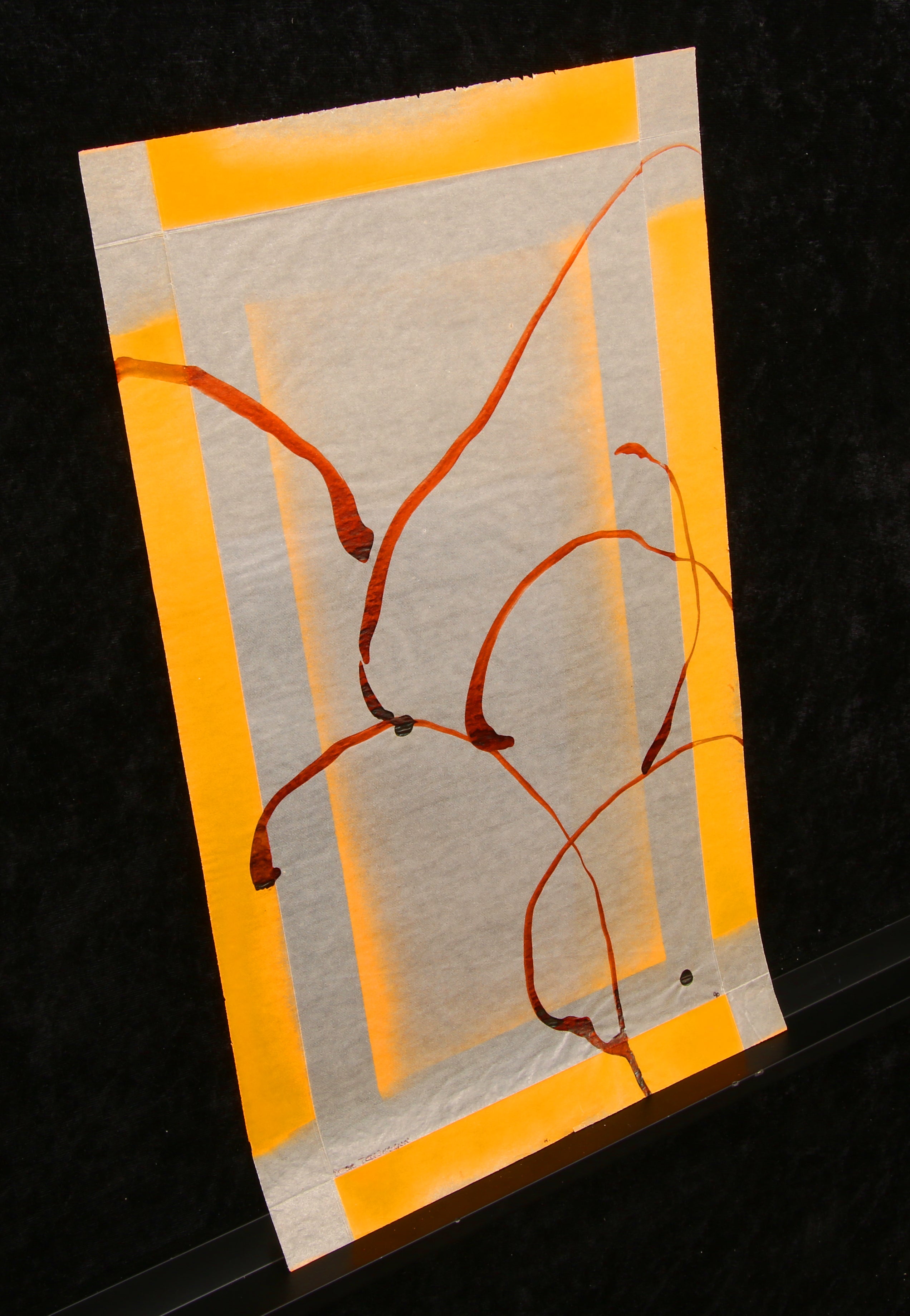 Telljohann, Peter - zonder titel - gemengde techniek, 1990 - handgesigneerd