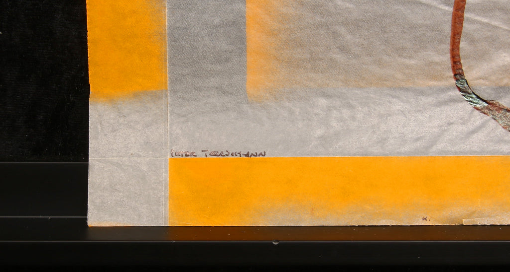 Telljohann, Peter - zonder titel - gemengde techniek, 1990 - handgesigneerd