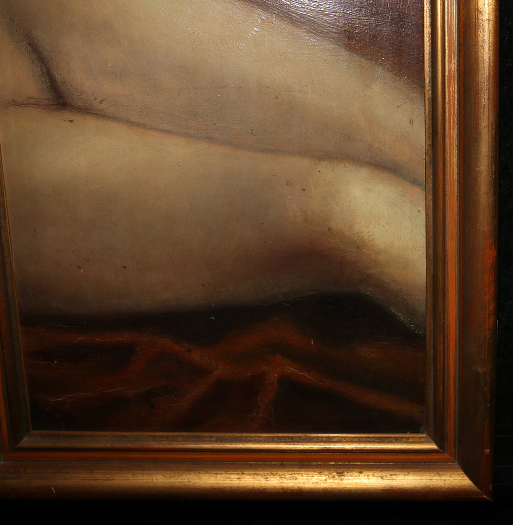 Bernard, Emile Henri - Naakt - Olieverf op hardboard - Uniek
