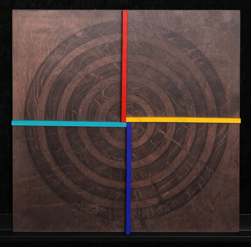 Geiler, Friedrich - Geometrie X, 2019 - Reliëf/hout - handgesigneerd
