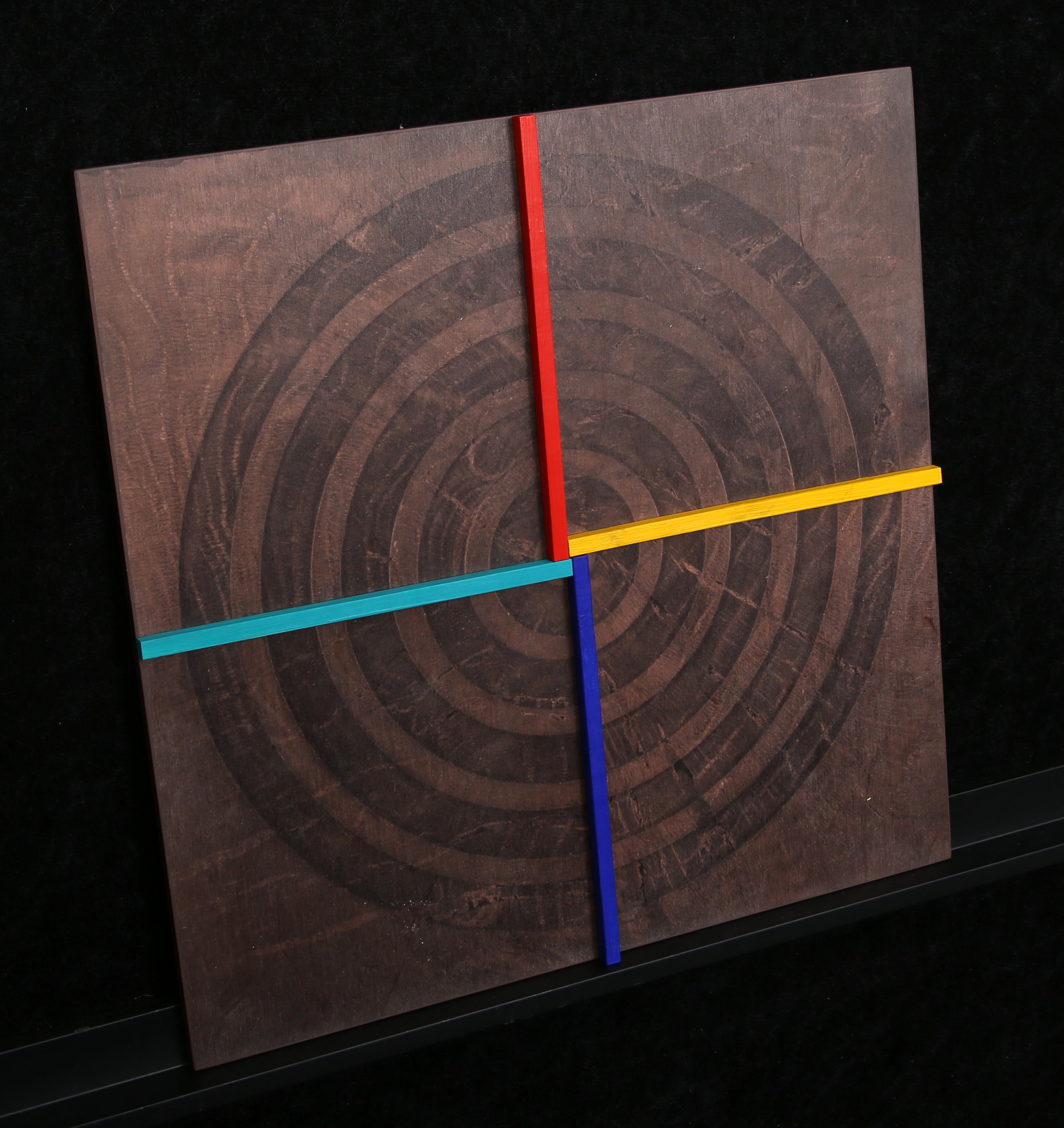 Geiler, Friedrich - Geometrie X, 2019 - Reliëf/hout - handgesigneerd