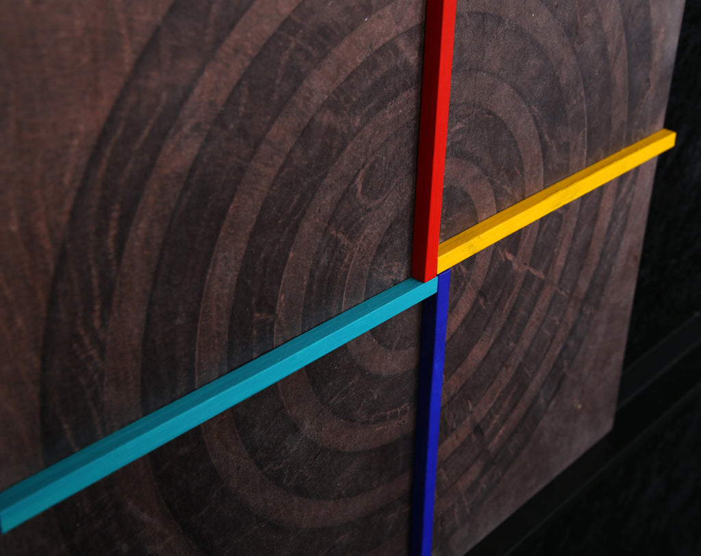 Geiler, Friedrich - Geometrie X, 2019 - Reliëf/hout - handgesigneerd