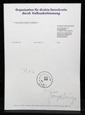 Beuys, Joseph - Organisation für direkte Demokratie durch [...] - handsigniert?