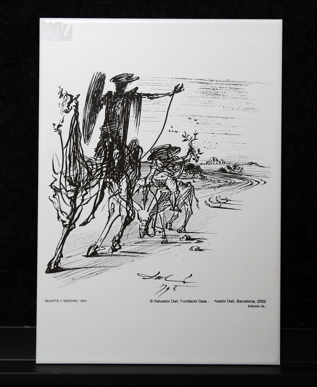 Dali, Salvador - Quijote Y Sancho, 1945 - Steinzeugfliese/Sammlerstück