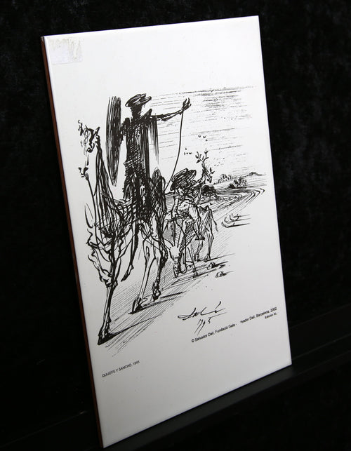 Dali, Salvador - Quijote Y Sancho, 1945 - Steinzeugfliese/Sammlerstück
