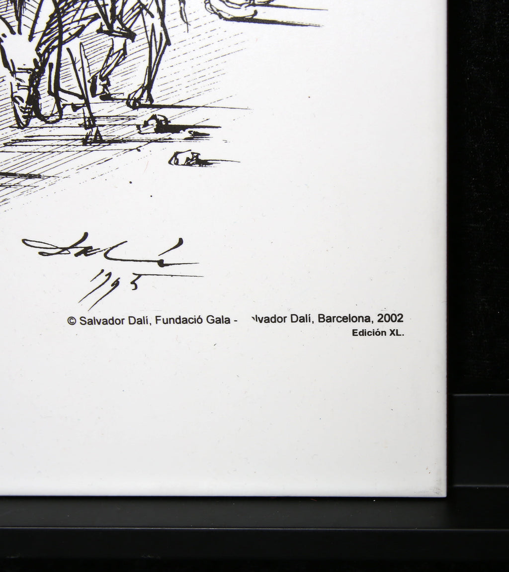Dali, Salvador - Quijote Y Sancho, 1945 - Steinzeugfliese/Sammlerstück