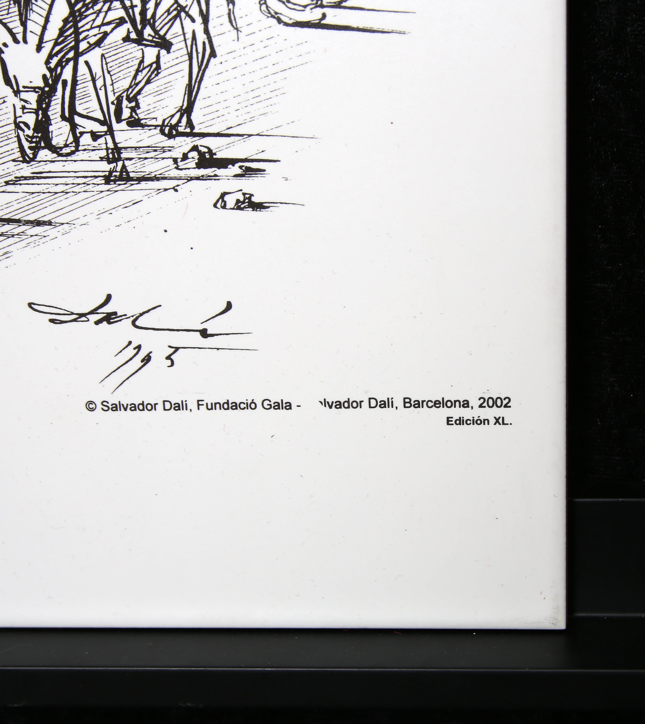 Dali, Salvador - Quijote Y Sancho, 1945 - Steinzeugfliese/Sammlerstück