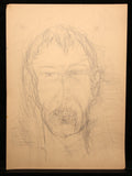 Mehner, Volker - Studie Männerkopf I, 1978 - Potloodtekening