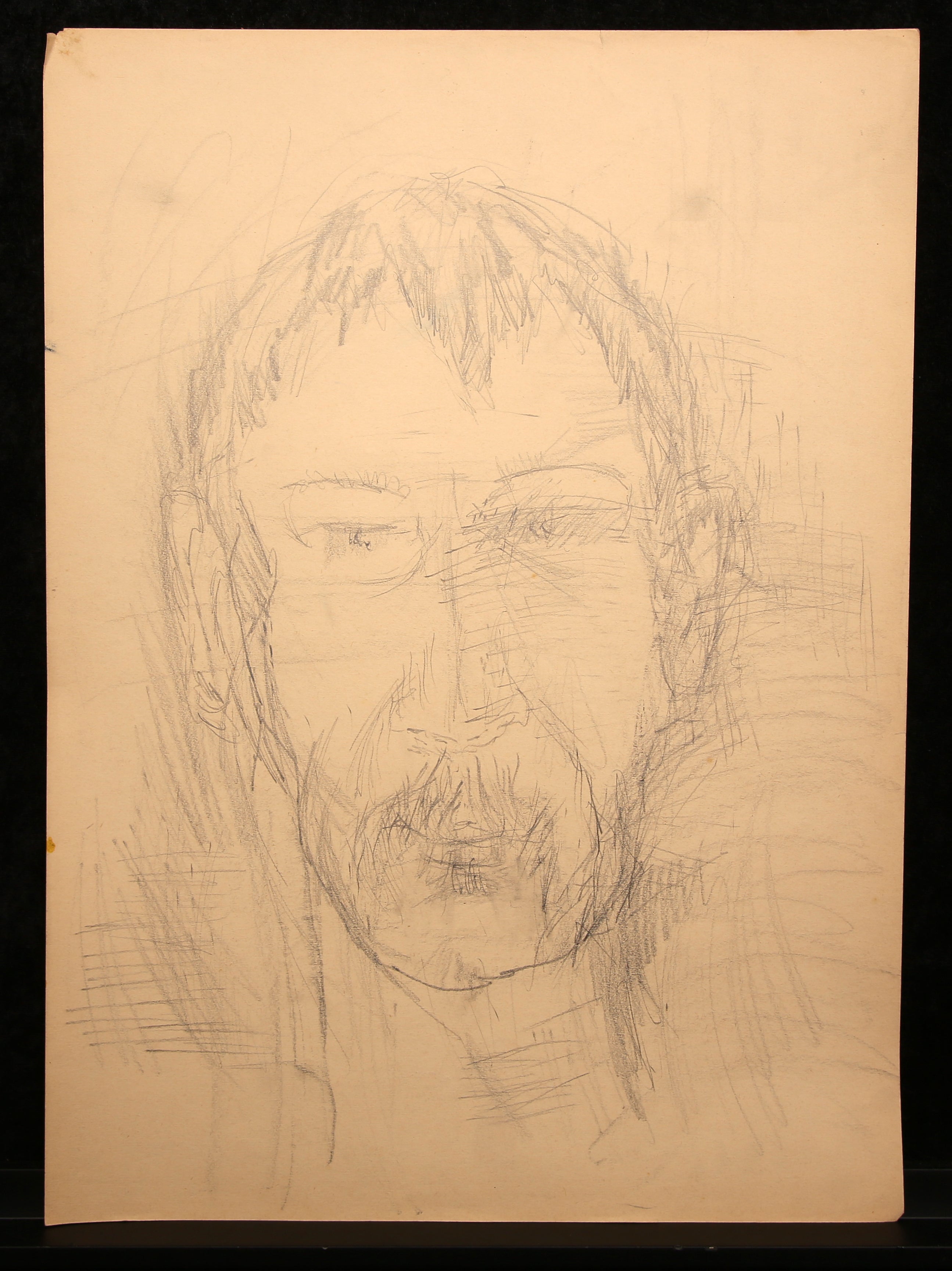 Mehner, Volker - Studie Männerkopf I, 1978 - Potloodtekening