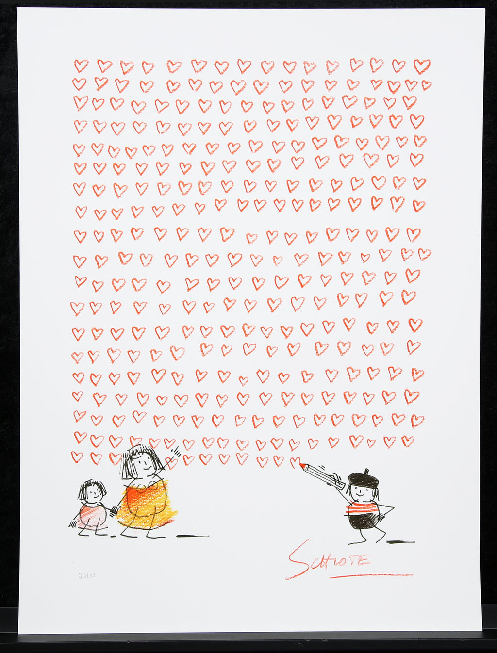 Schlote, Wilhelm - Herzwand -  Giclee/Hahnemühle  - handsigniert
