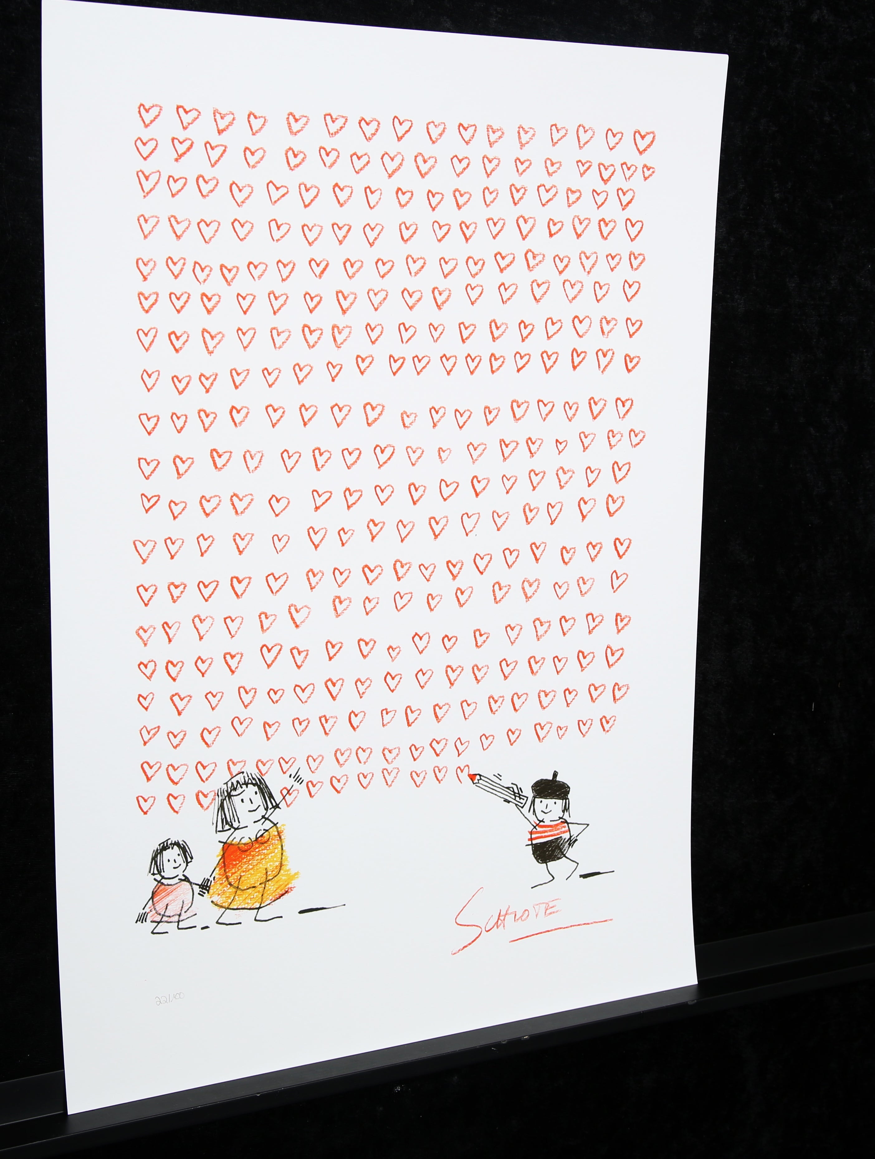 Schlote, Wilhelm - Herzwand -  Giclee/Hahnemühle  - handsigniert
