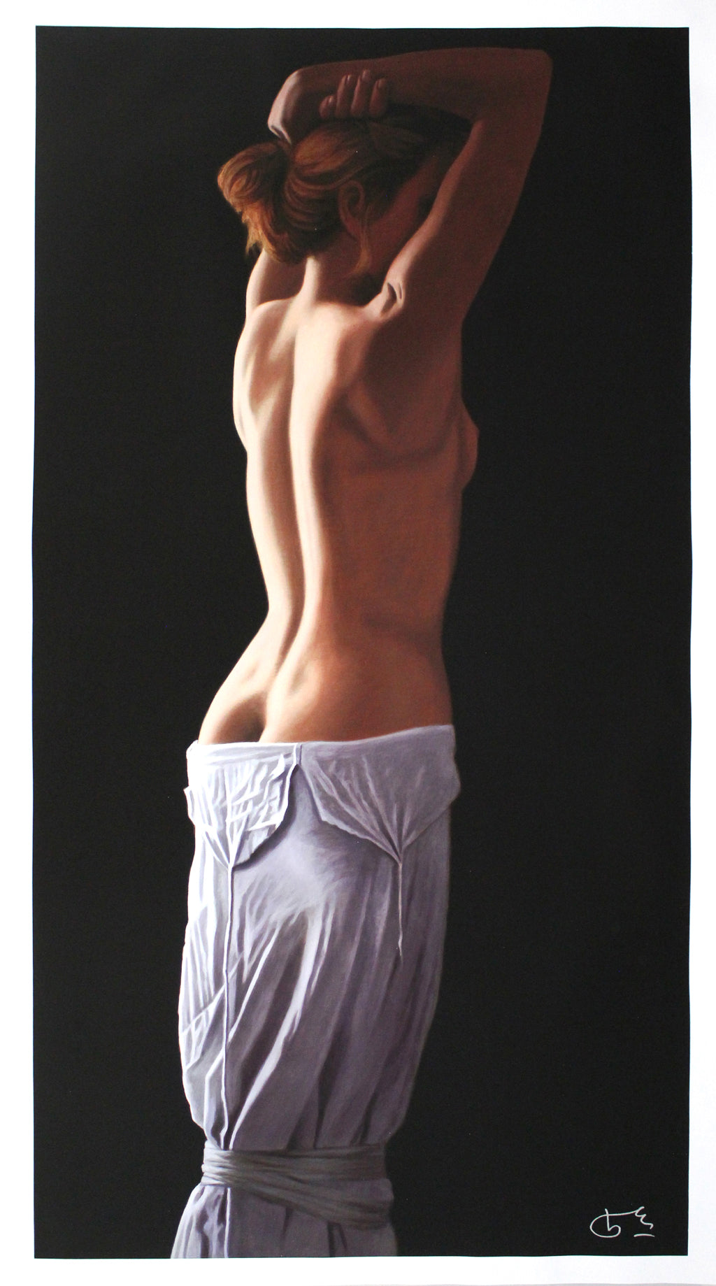 Kissmer, Willi - Staande met opgeheven armen - Giclée/canvas - handgesigneerd