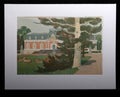 Teuber, Hermann - Düsseldorf, Benrath Palace - Color lithograph, unsigned