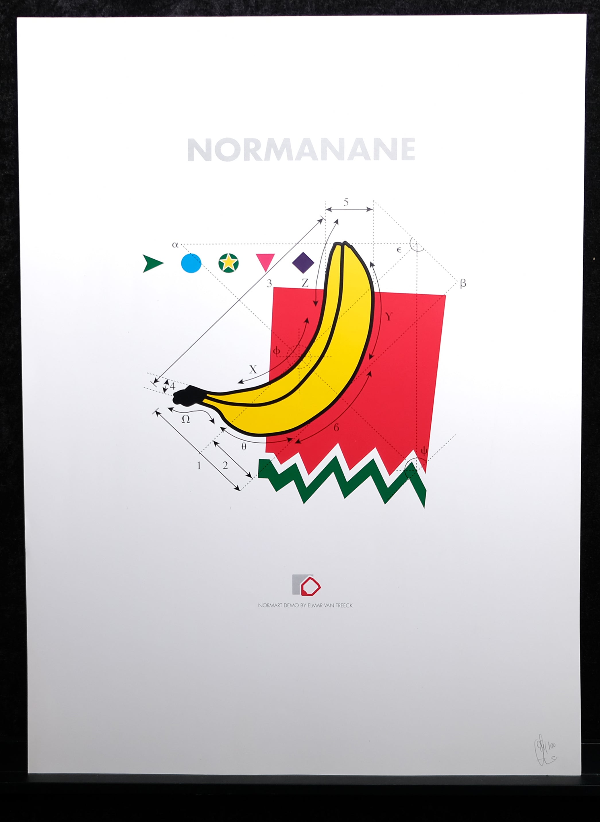 van Treeck, Elmar - Normbanane - handsigniert und nummeriert - Kunstdruck