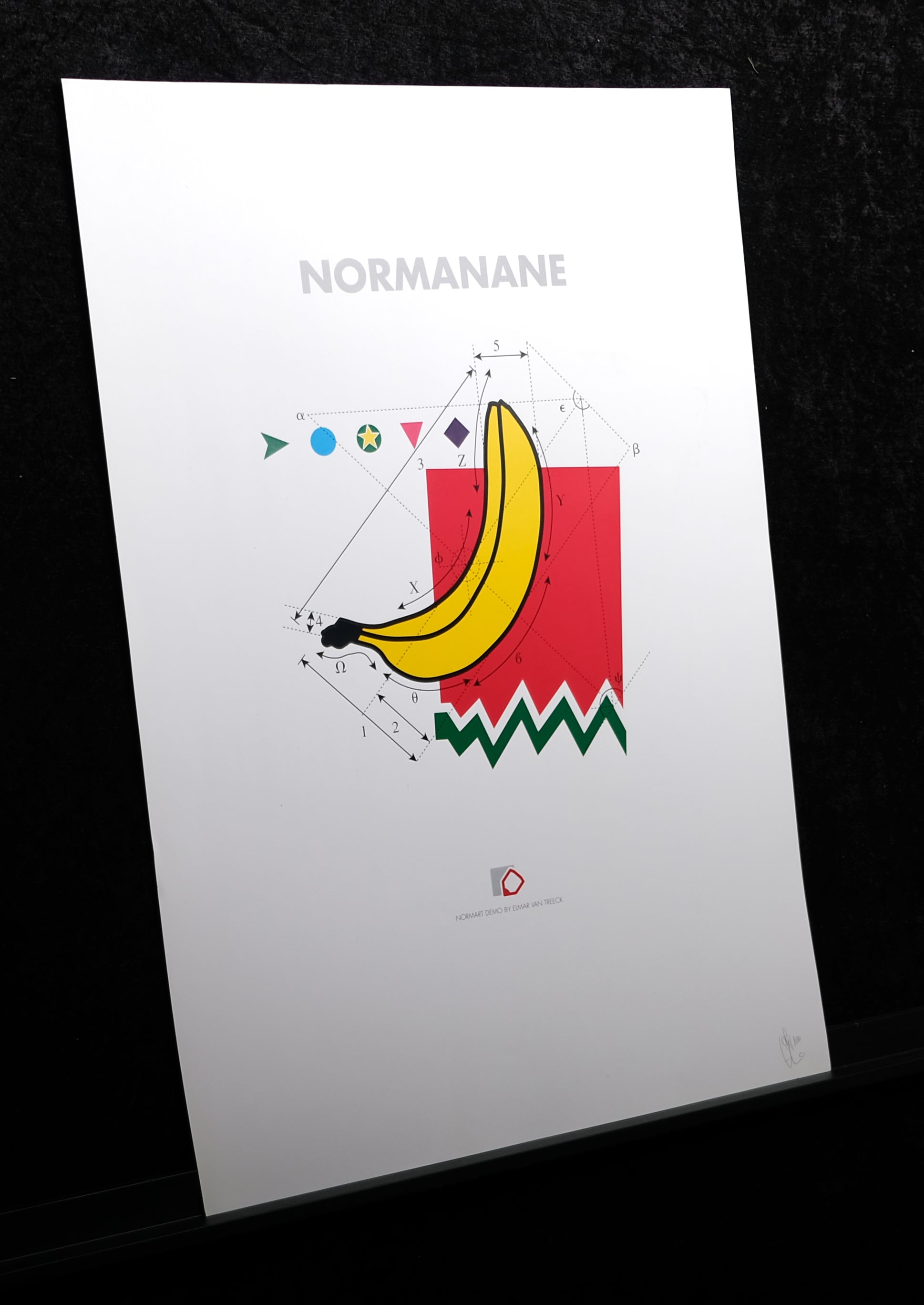 van Treeck, Elmar - Normbanane - handsigniert und nummeriert - Kunstdruck