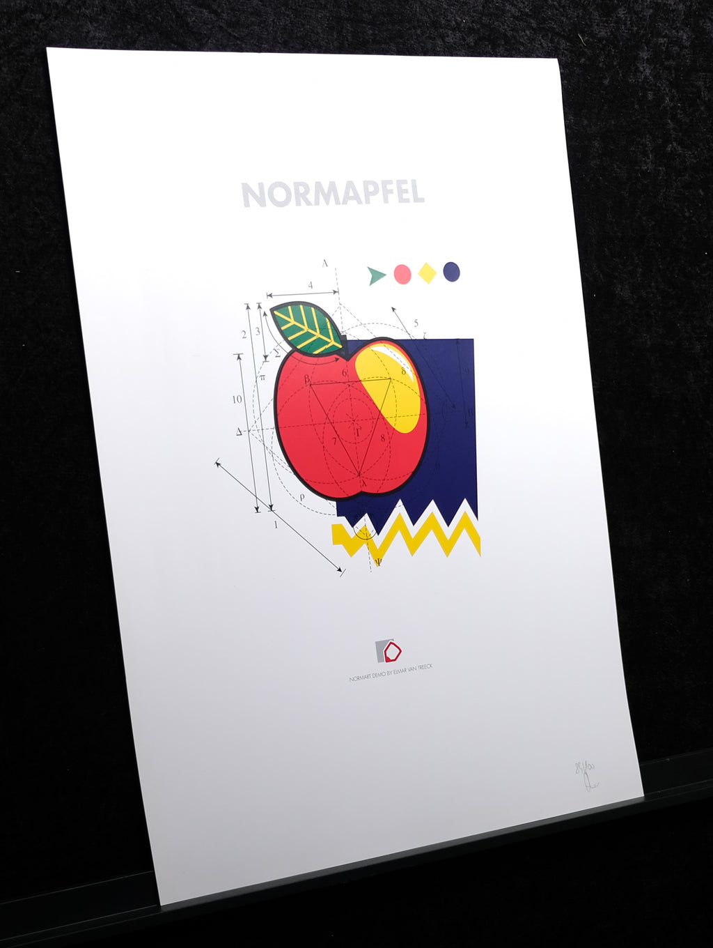 van Treeck, Elmar - Normapfel - handsigniert und nummeriert - Kunstdruck