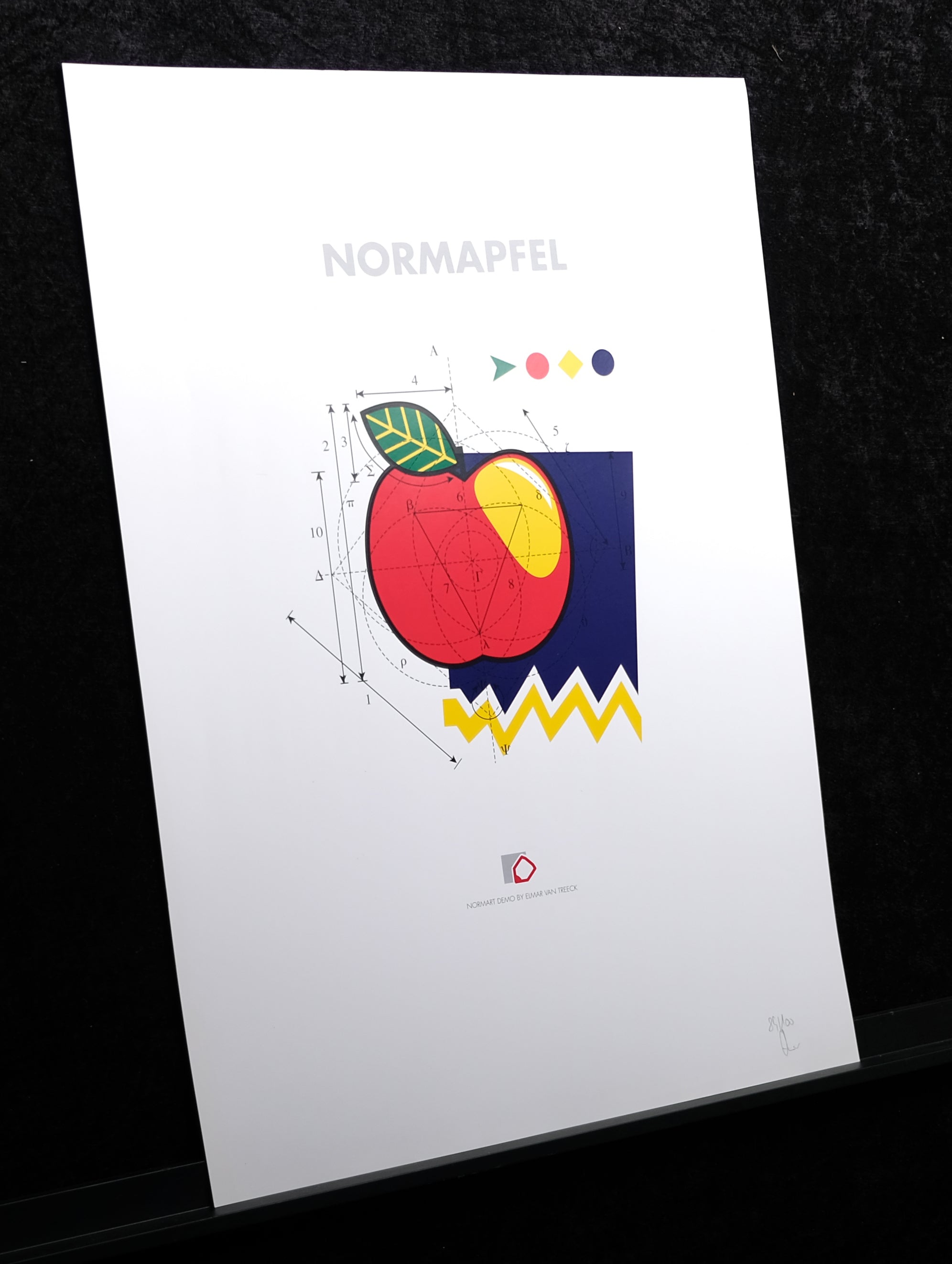 van Treeck, Elmar - Normapfel - handsigniert und nummeriert - Kunstdruck