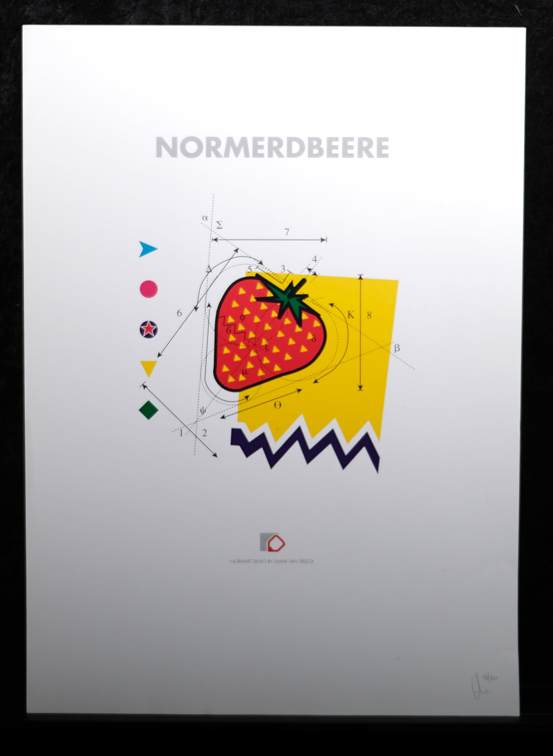 van Treeck, Elmar - Normerdbeere - handsigniert und nummeriert - Kunstdruck