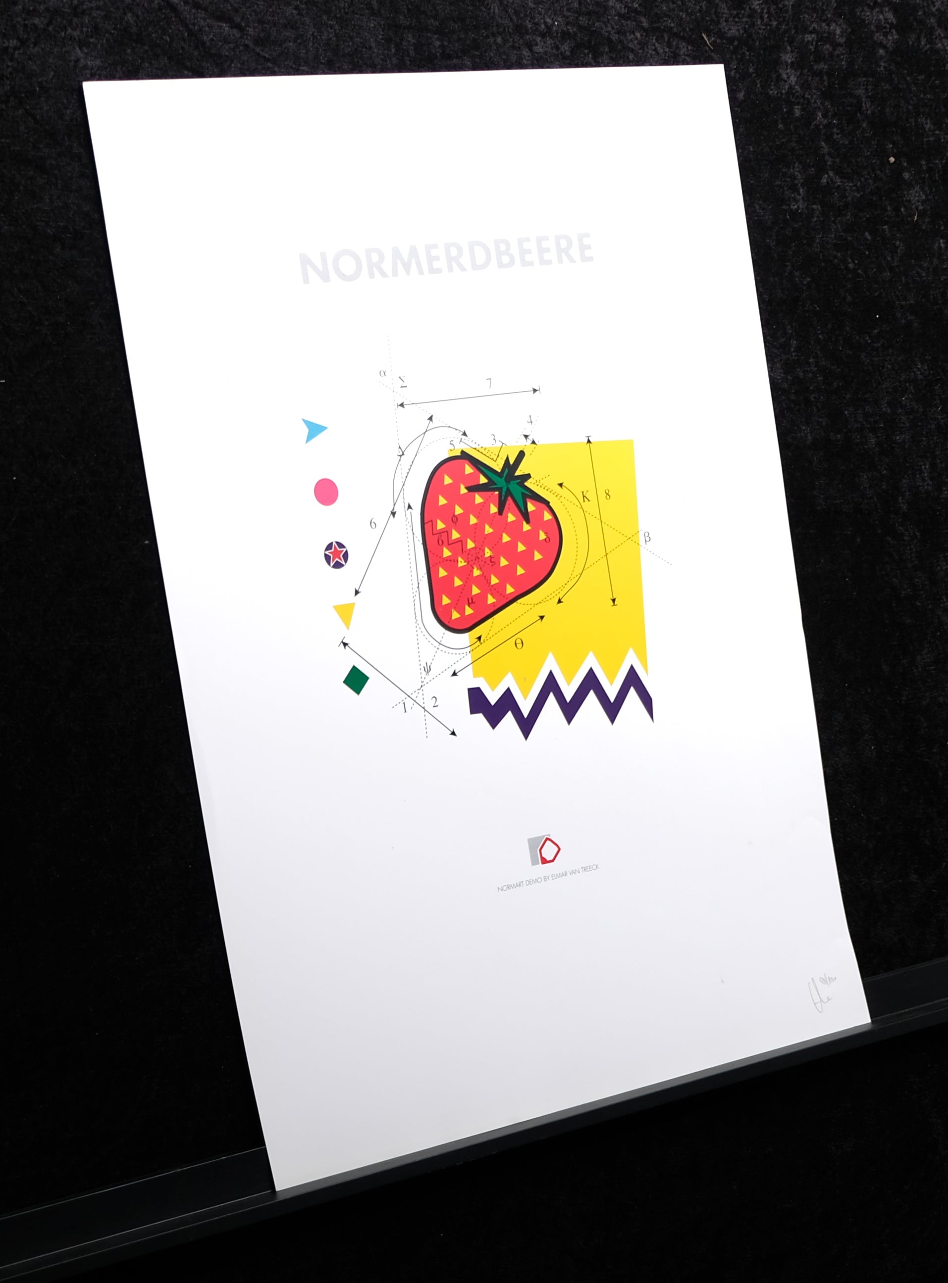 van Treeck, Elmar - Normerdbeere - handsigniert und nummeriert - Kunstdruck