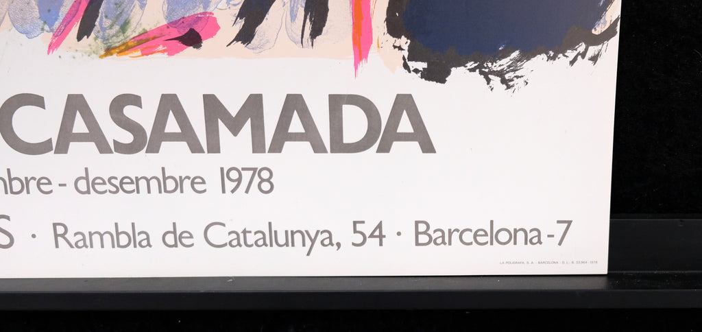 Casamada, Ràfols - Galeria Joan Prats - Barcelona - Ausstellungsplakat