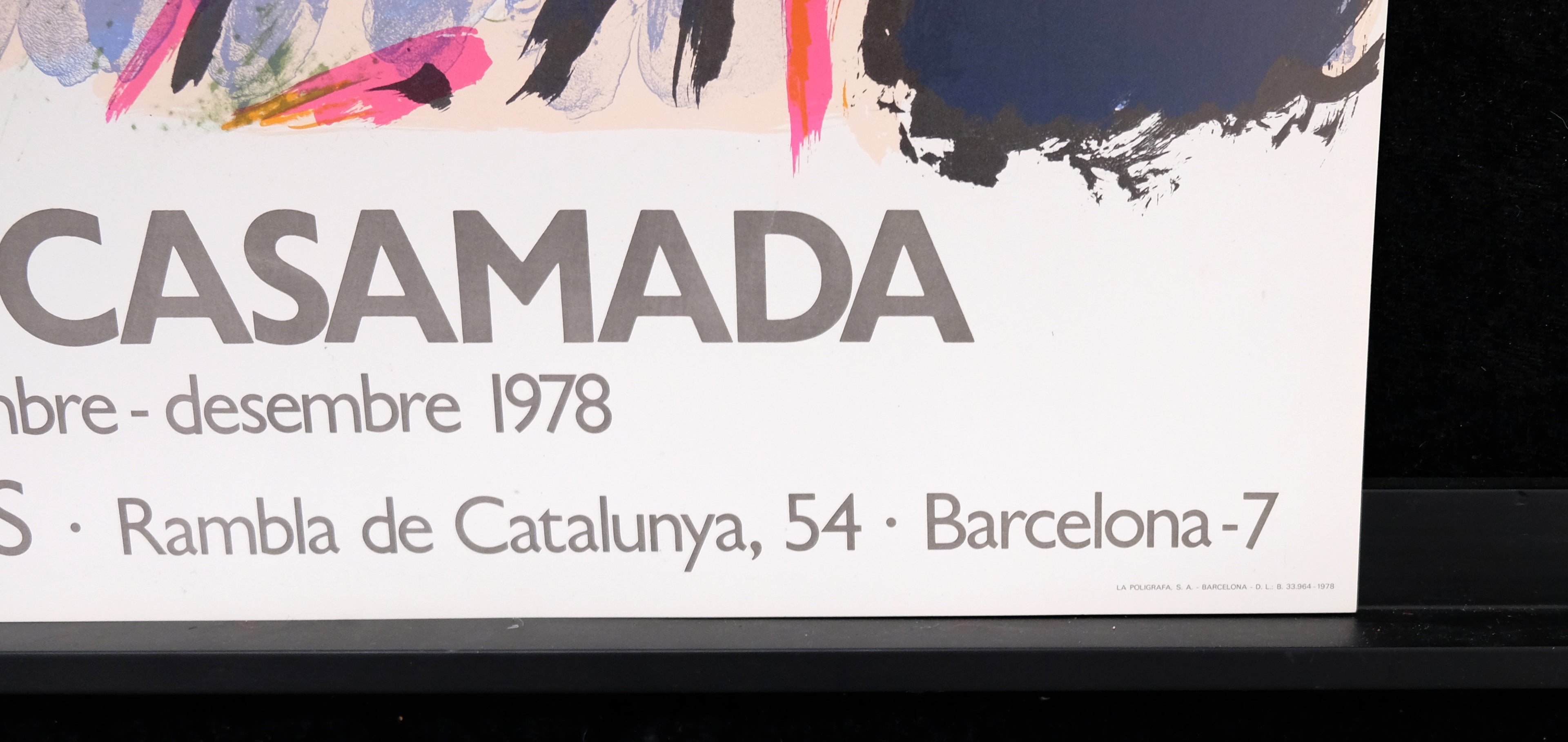 Casamada, Ràfols - Galeria Joan Prats - Barcelona - Ausstellungsplakat