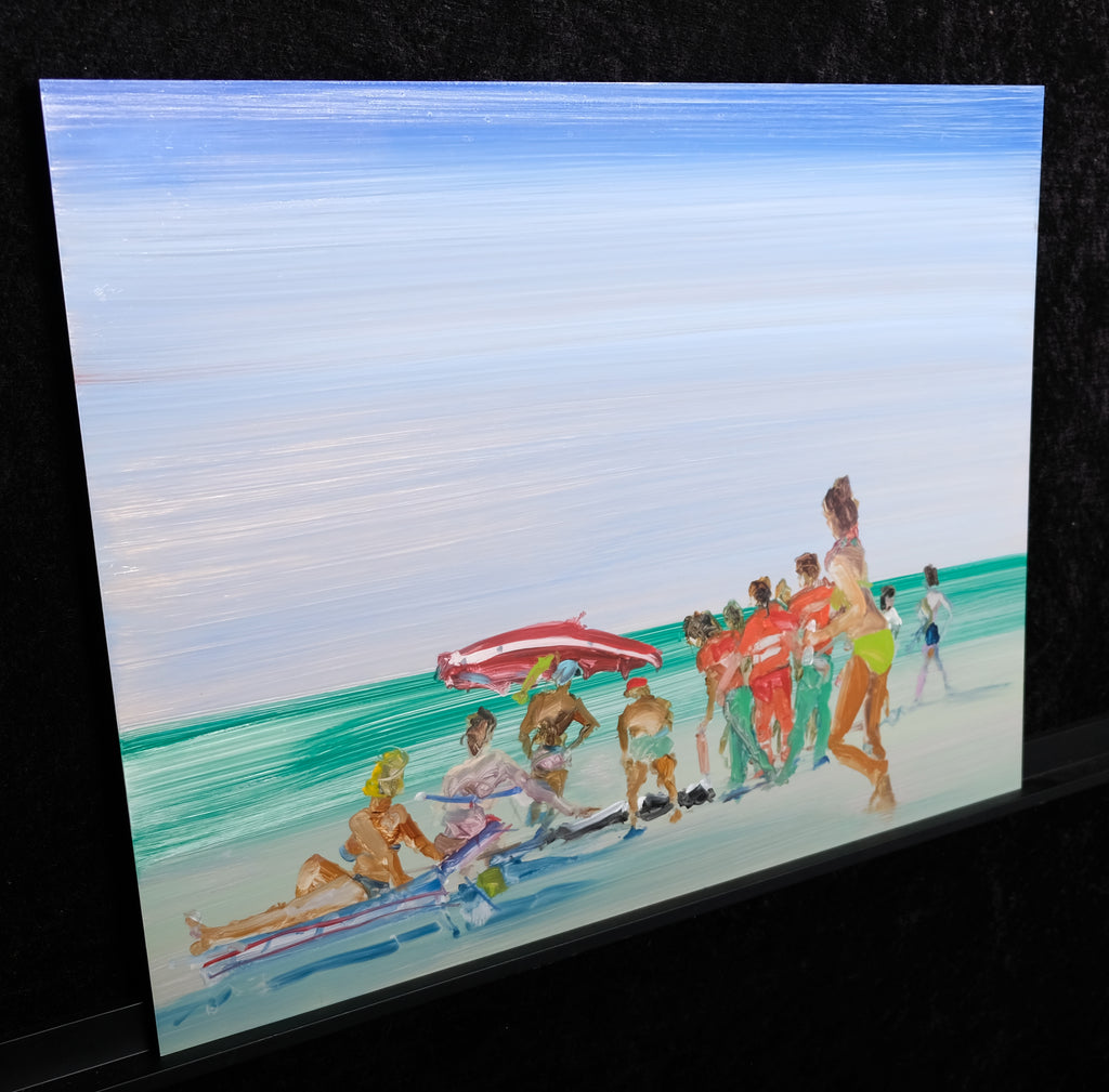 Köster, Matthias - Pisa - beach III - 2002 - Öl auf ALuminium - handsigniert