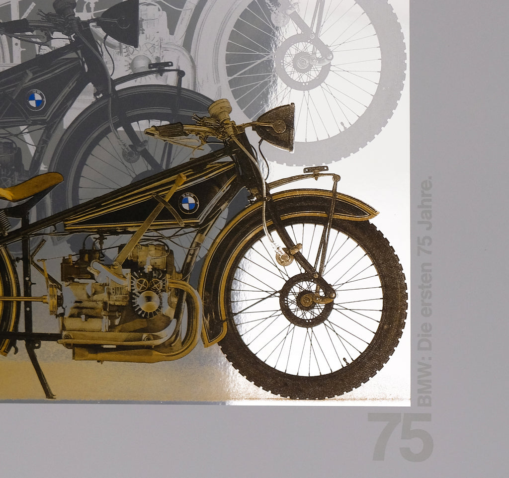 BMW Die ersten 75 Jahre - LIMITIERTE RARITÄT -  hochwertiger Siebdruck