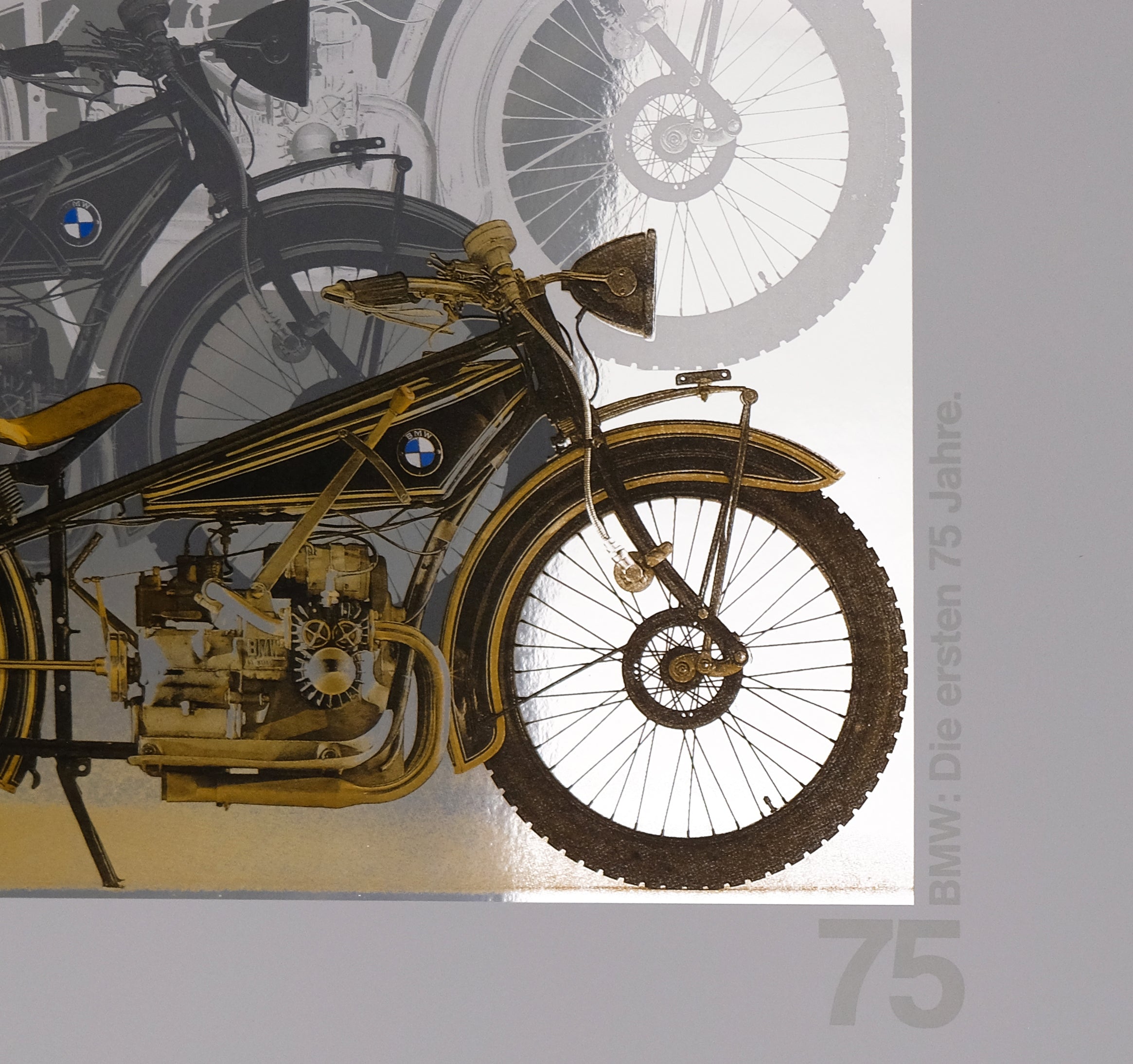 BMW Die ersten 75 Jahre - LIMITIERTE RARITÄT -  hochwertiger Siebdruck