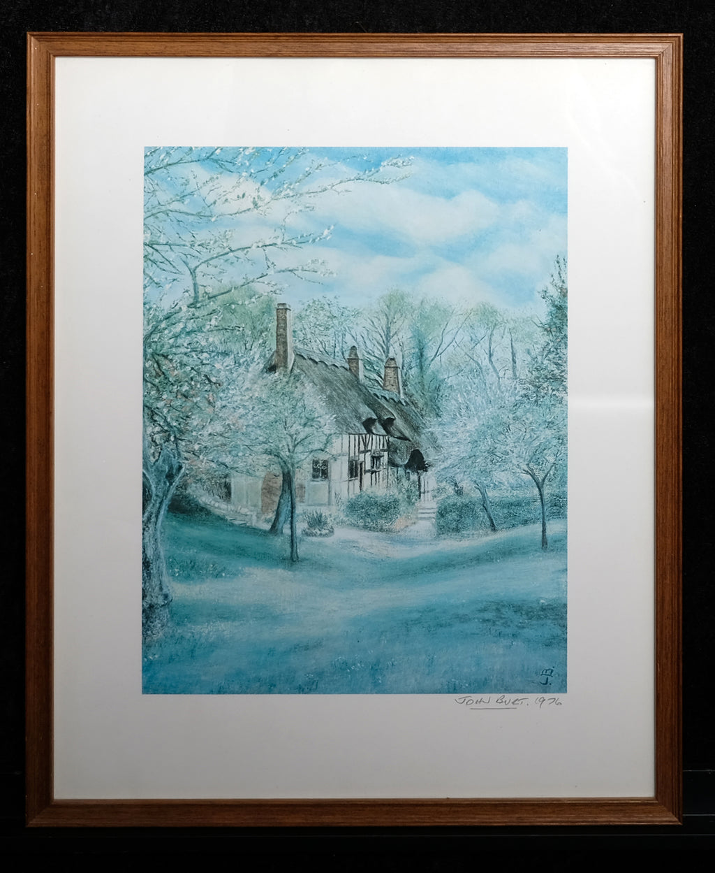Burt, John - Anne Hathaway's Cottage - 1976 - Colour Print - hand-signed
