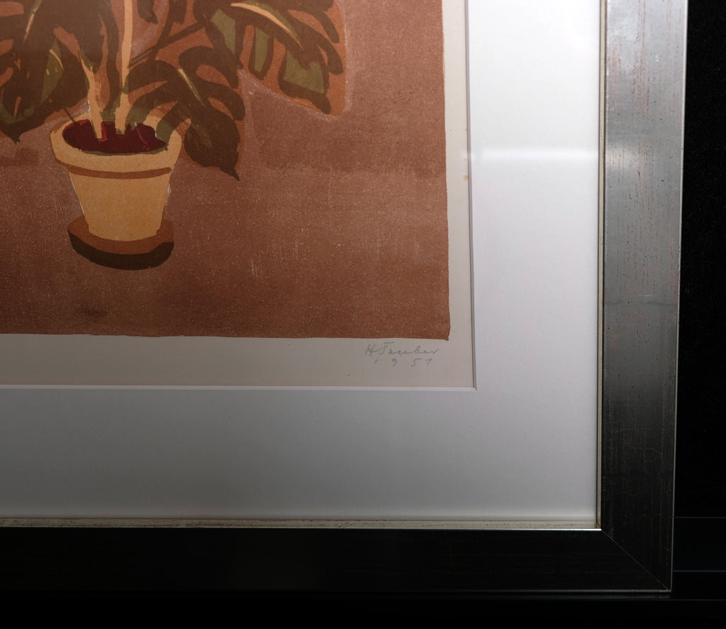 Teuber, Hermann - Meßdiener - 1951 - Farblithografie - handsigniert und datiert