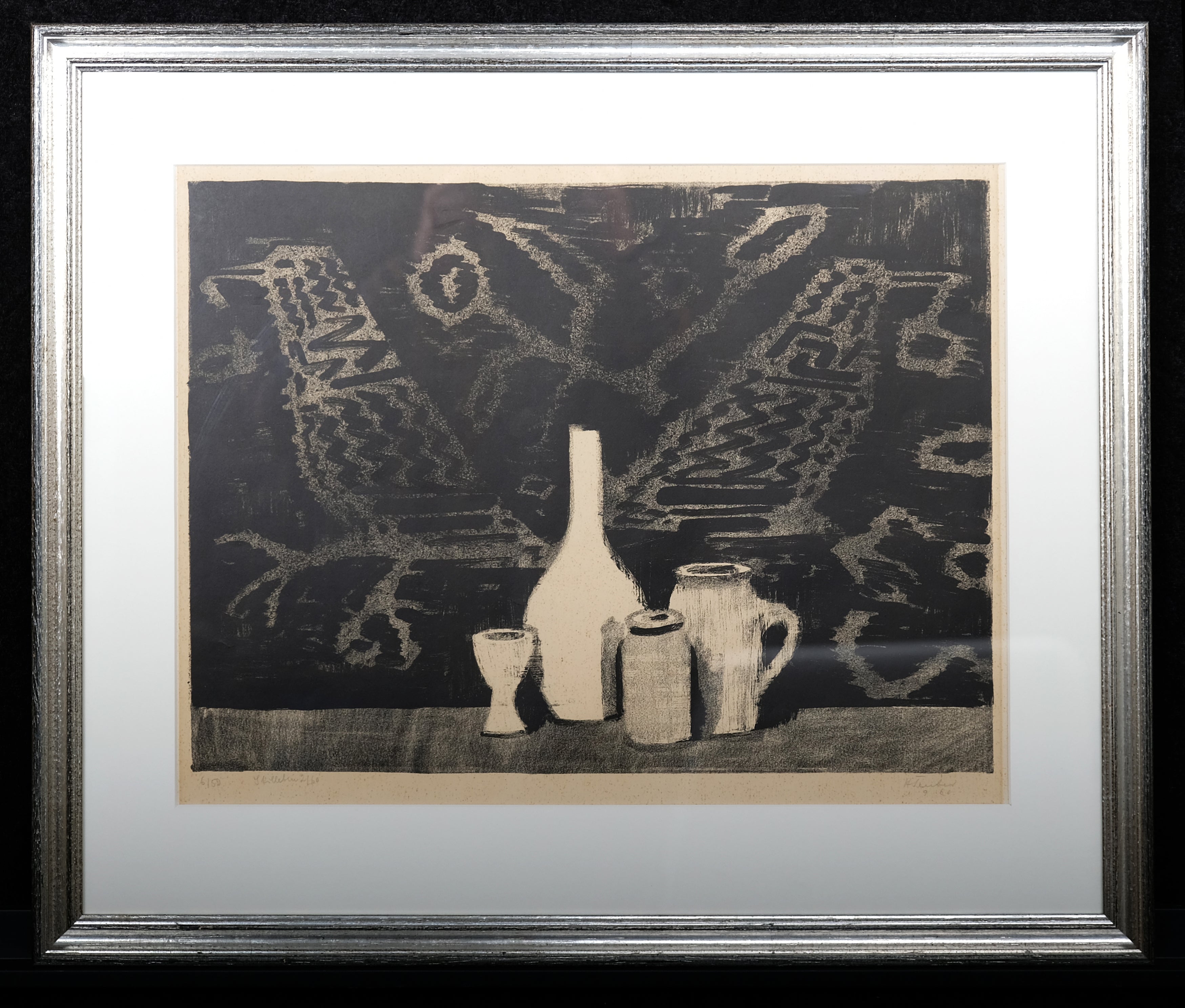 Teuber, Hermann - Stilleben - Lithografie - handsigniert, datiert und nummeriert