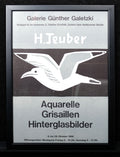 Teuber, Hermann - Aquarelle, Grisaillen, Hinterglasbilder - Linolschnitt - handsigniert