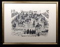 Teuber, Hermann - Reitschule - Lithografie - handsigniert