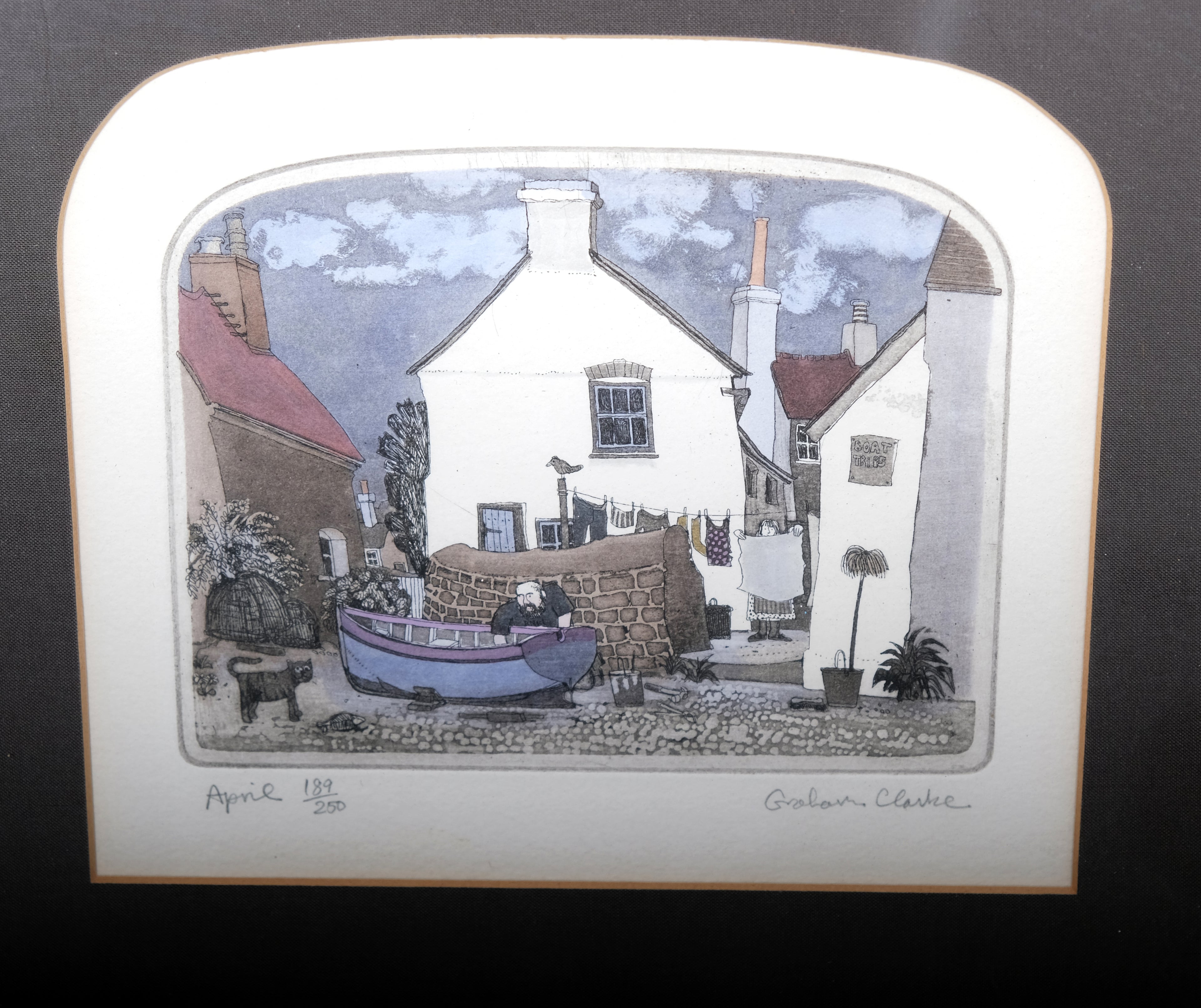 Clarke, Graham - April - Farbradierung - handsigniert