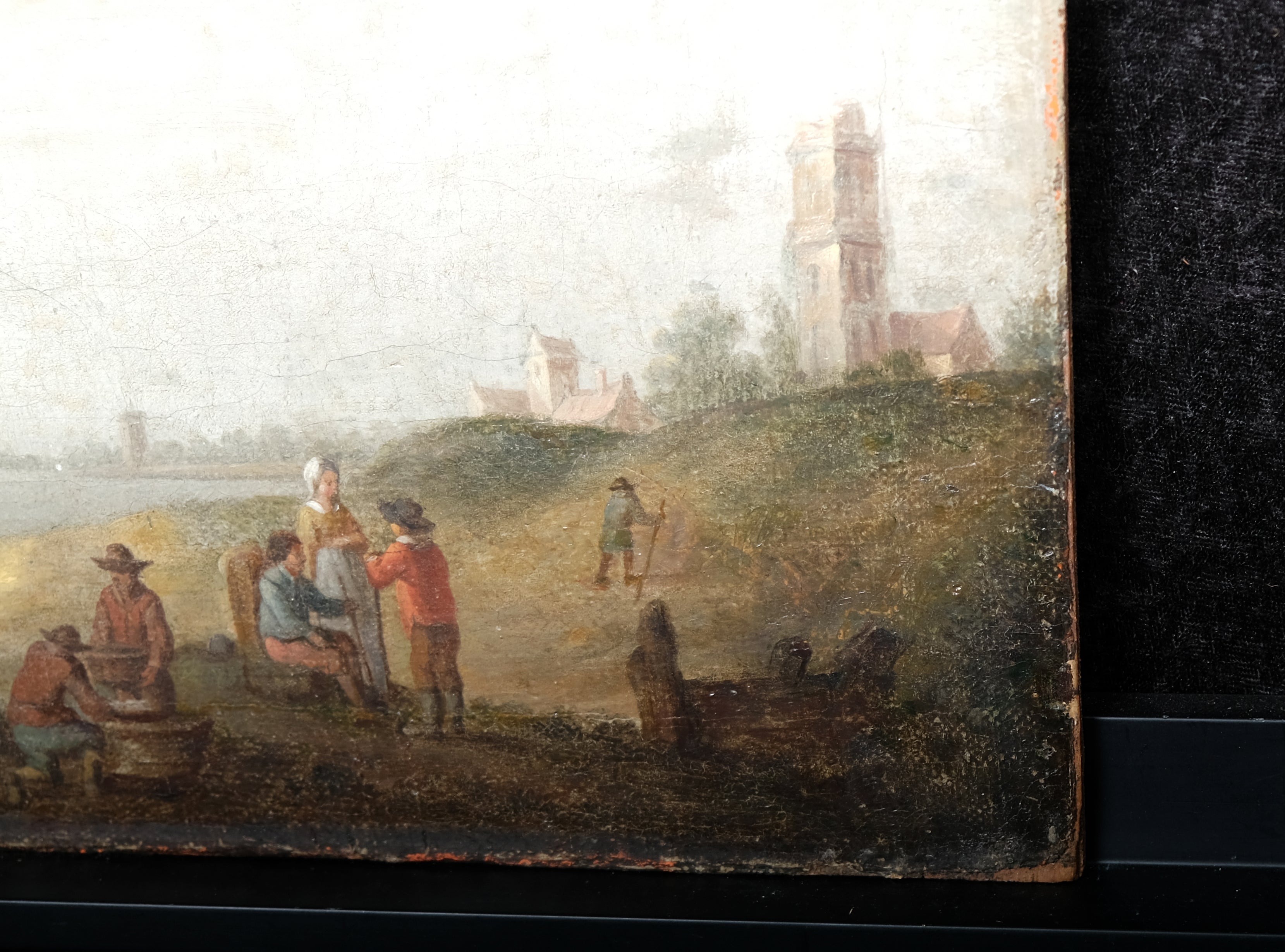 Hilgers, Carl (?) - ohne Titel- Strandmotiv - Öl auf Hartfaserplatte