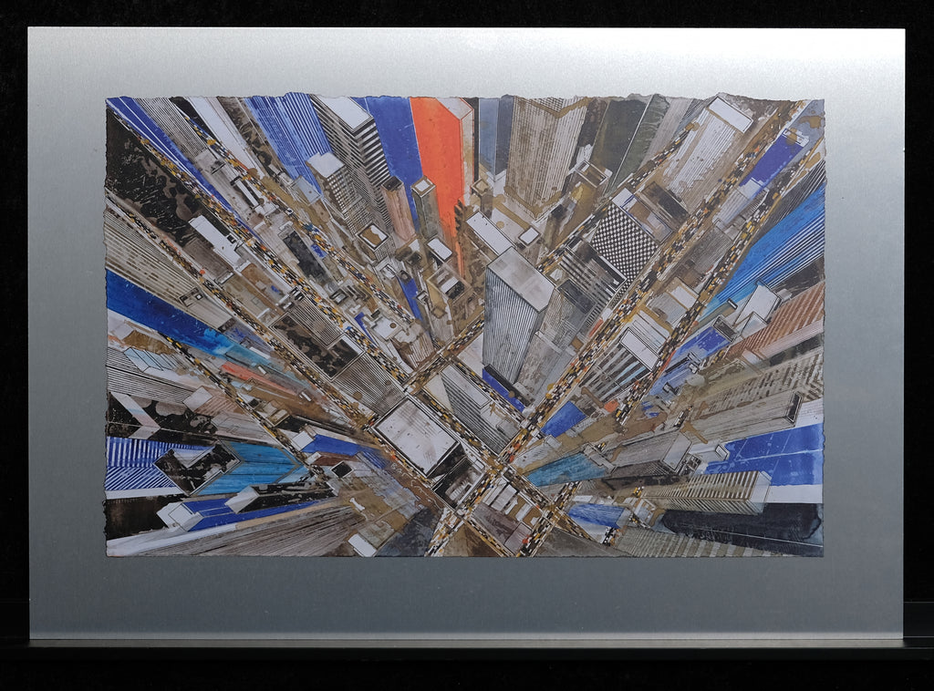 Salzmann, Gottfried - Manhattan Crossroad - Mischtechnik/Aluminium - handsigniert - B.A.T.