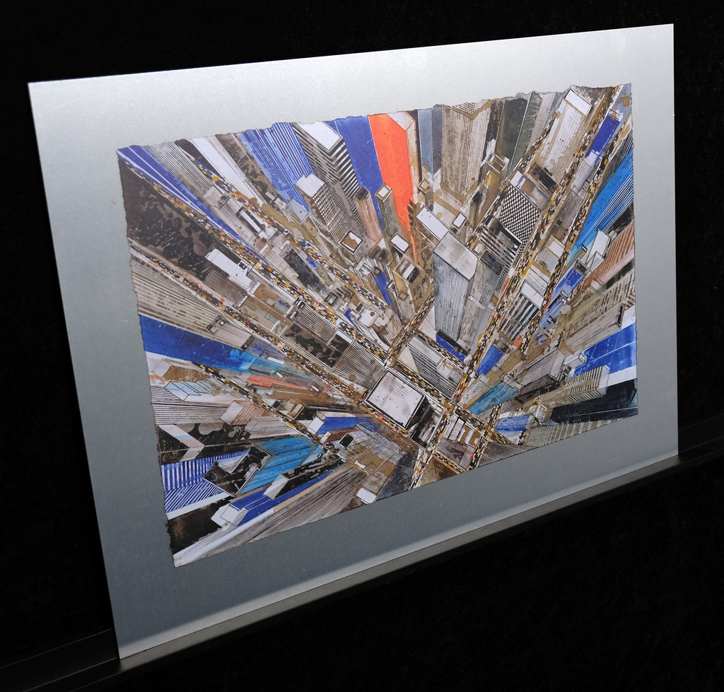 Salzmann, Gottfried - Manhattan Crossroad - Mischtechnik/Aluminium - handsigniert - B.A.T.