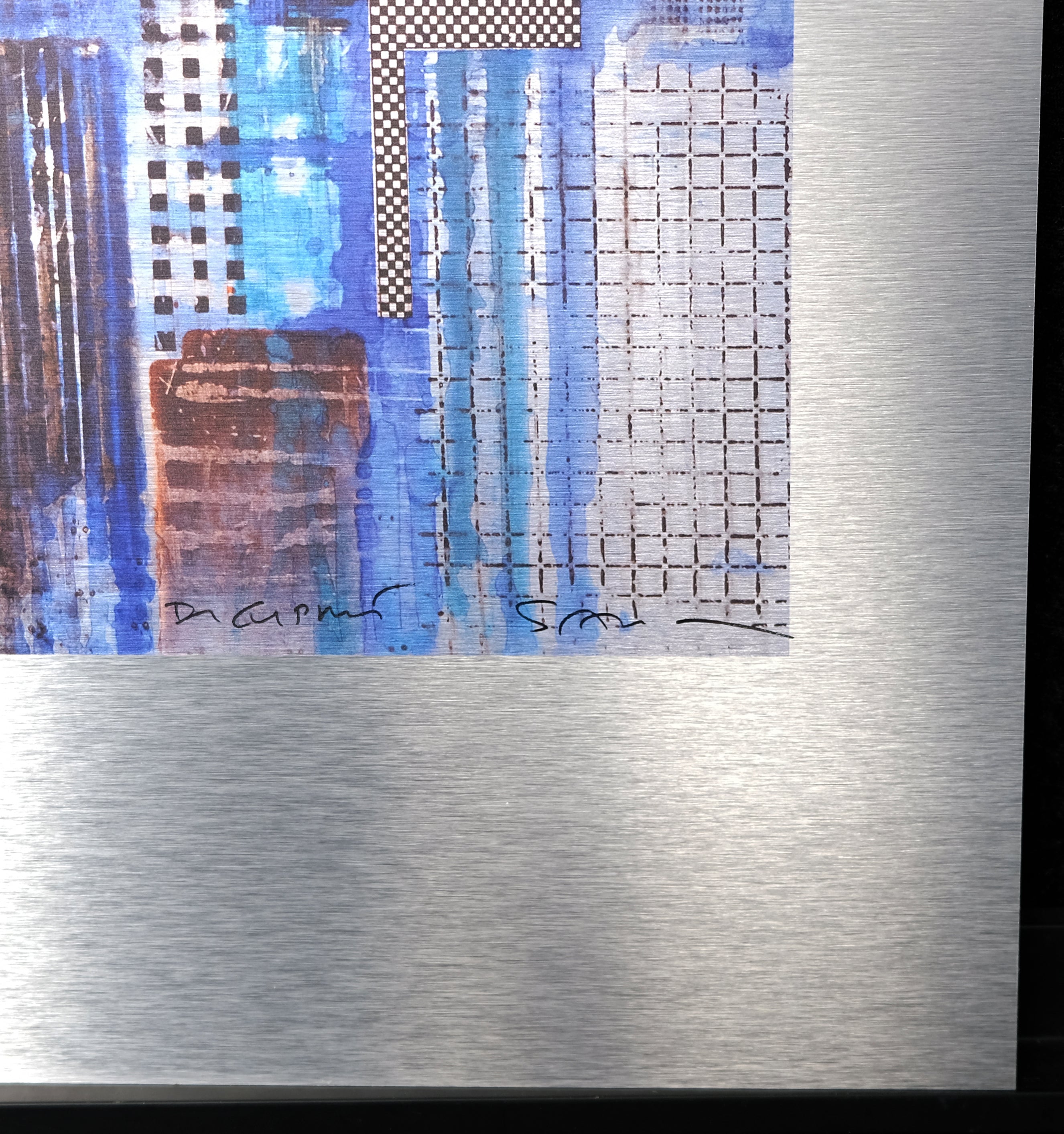 Salzmann, Gottfried - New York - Mischtechnik/Aluminium - handsigniert - B.A.T.
