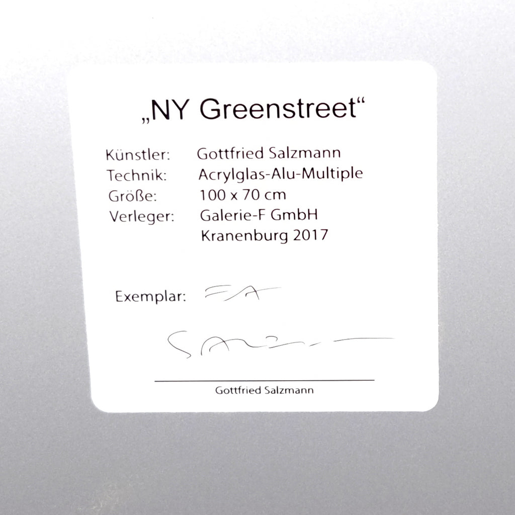Salzmann, Gottfried - NY Greenstreet - 3D-Multiple - handsigniert