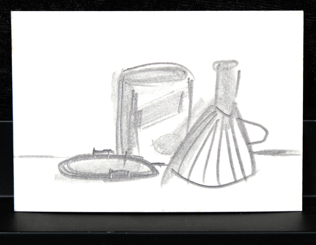 Damsté, Christiaan Paul - Bleistiftzeichnung - Original - koffie-filter - handsigniert