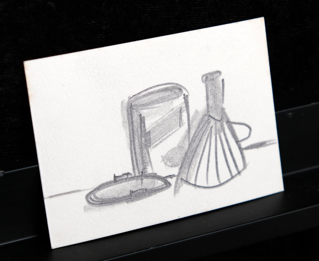Damsté, Christiaan Paul - Bleistiftzeichnung - Original - koffie-filter - handsigniert