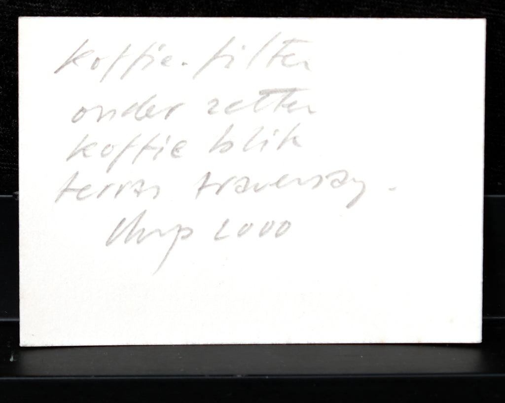 Damsté, Christiaan Paul - Bleistiftzeichnung - Original - koffie-filter - handsigniert
