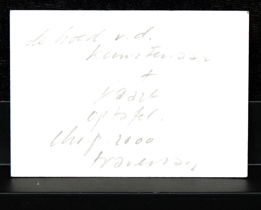 Damsté, Christiaan Paul - Bleistiftzeichnung - Original - de hoed - handsigniert