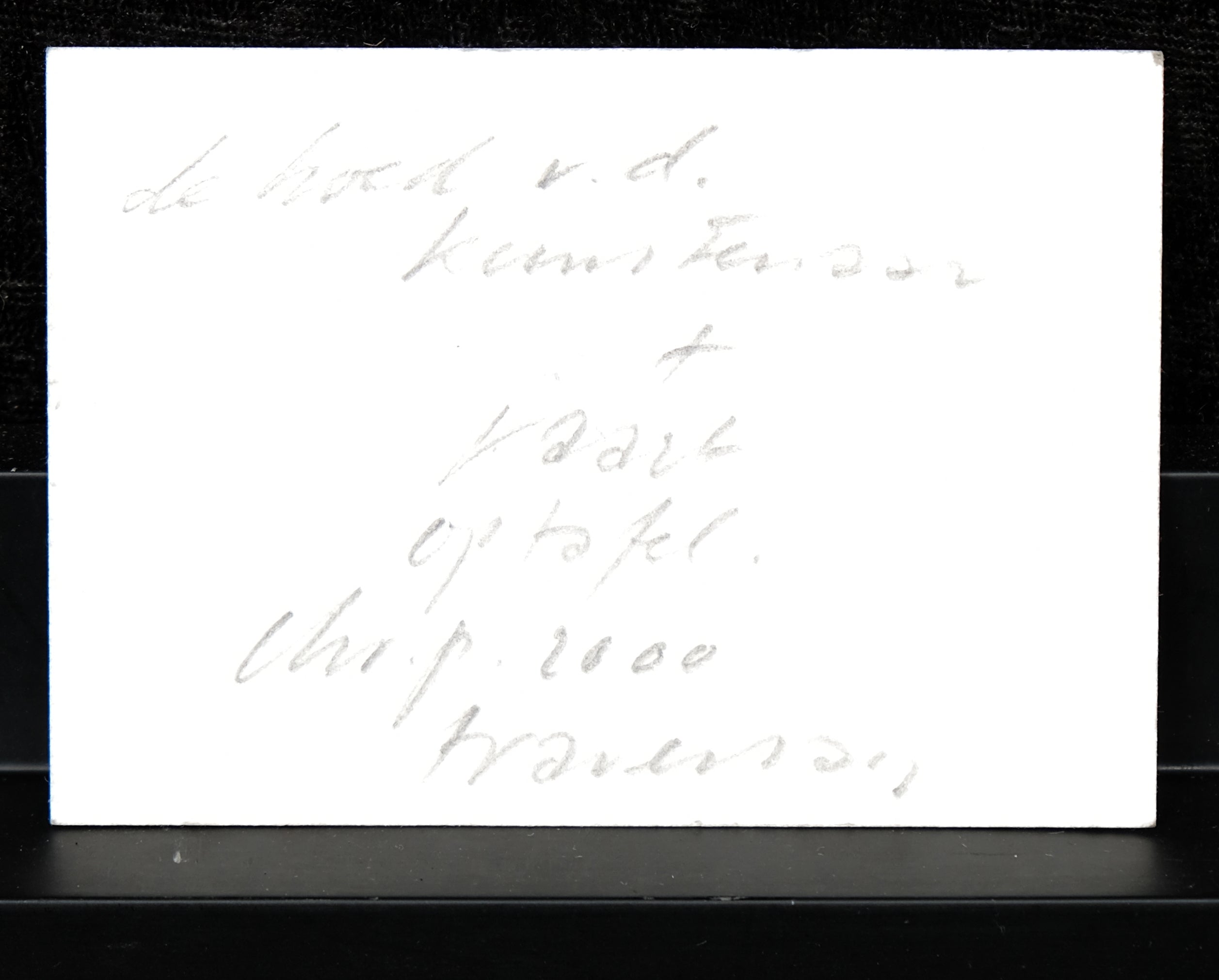 Damsté, Christiaan Paul - Bleistiftzeichnung - Original - de hoed - handsigniert