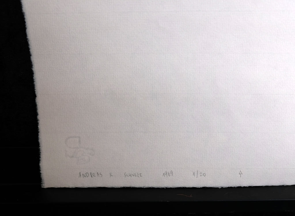 Schulze, Andreas Karl - Geometrische Komposition, 1989 - Aquarell - handsigniert