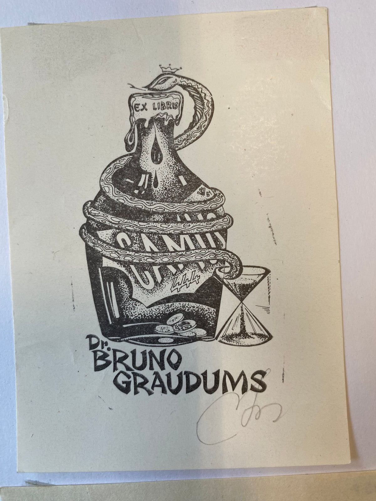 Ex Libris - Dr. Bruno Graudums